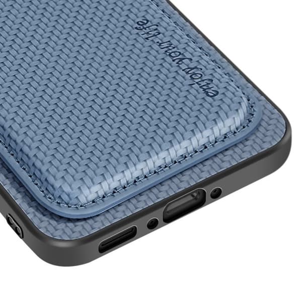 Coque - Samsung - Galaxy A36 - Magnetisk - Kolfiber - Antiglidande Blå