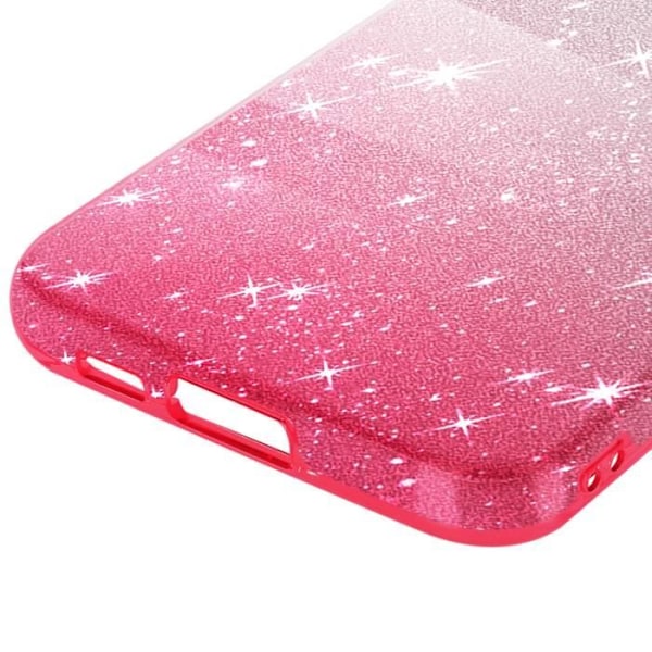 Fodral till Samsung Galaxy S23 FE Glitter Silikon Halvstyv Fin Vit / Rosa Rosa