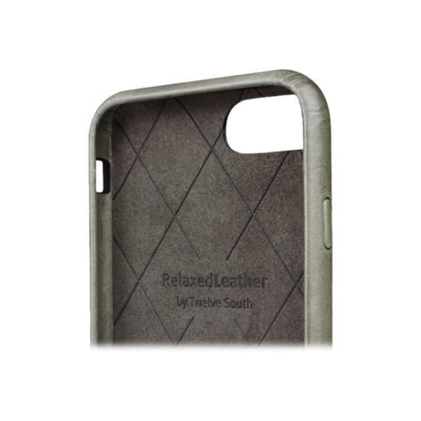 Twelve South Relaxed Protective Phone Case Äkta läder torkat gräs för Apple iPhone 7