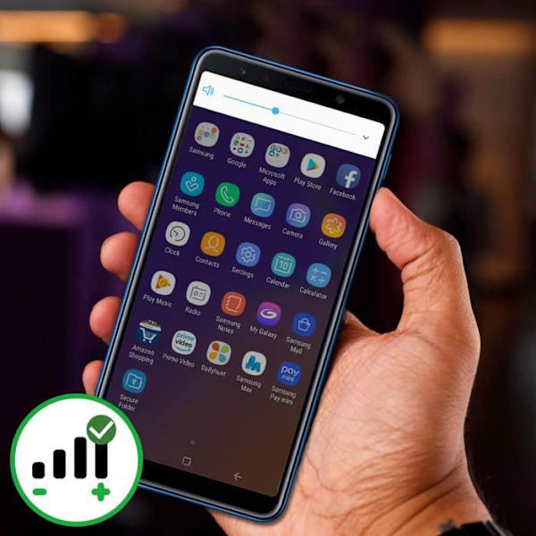 Volymduk - Samsung - Galaxy A7 2018 - Ersättning - Hög kvalitet - CE RoHS-certifierad