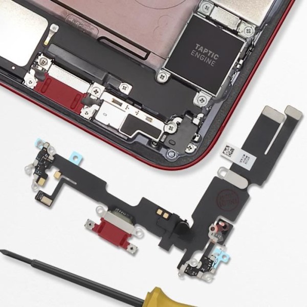 Lightning-opladningsstik til Apple iPhone 14 Plus Relife Rød Röd