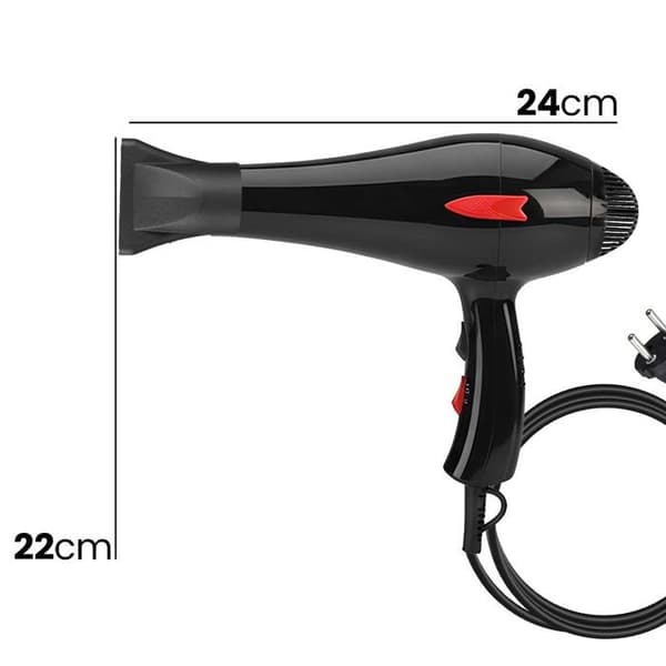 Hårtørrer - AVIZAR - 950W - 3 temperaturer - Sort - Professionel Svart