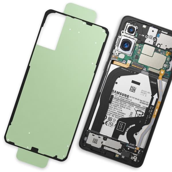 Batteri Klæbemiddel til Galaxy S25 Edge Service Pack med Monteringskit Samsung Sort / Grøn Grön