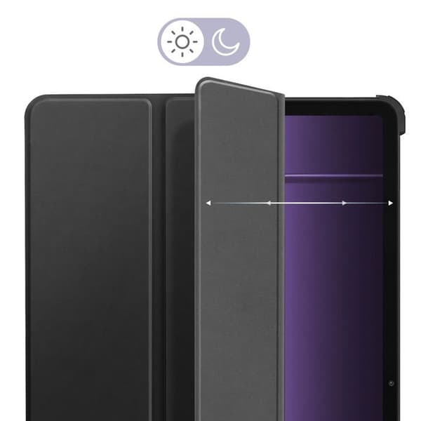 Klapskede til OnePlus Pad 3 serie Trifold med indbygget støtte Sort Svart