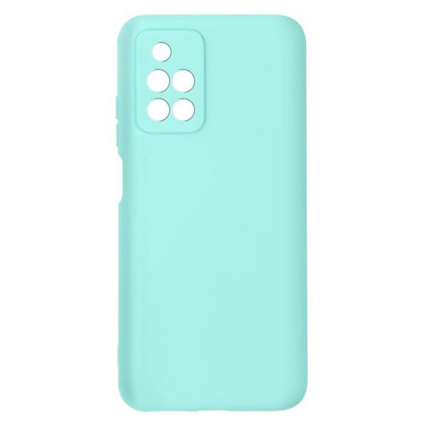 Skyddsskal - AVIZAR - Xiaomi Redmi 10 - Halvhård silikon - Soft-touch finish - Blå färg Turkos blå