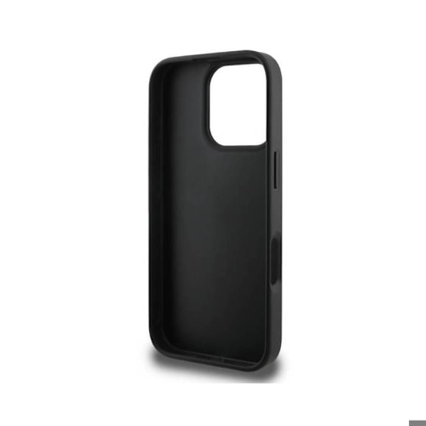 IPhone 16 Pro Pailletettu Kuori Ikonik Karl Lagerfeldin Metallilogolla Musta Svart