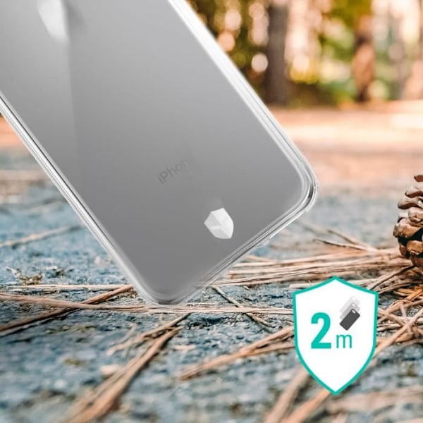 Fodral för iPhone SE 2022, 2020, 8, 7, 6 Anti-fall Feel Force Fodral Transparent Vit