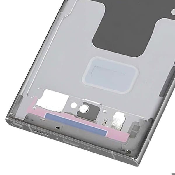 Erstatningscentralchassis til Samsung Galaxy S23 Ultra Limegrøn Grön