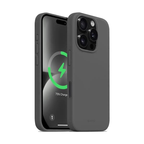 Skyddsskal - Crong - iPhone 16 Pro - Titan - Semi-styv - MagSafe titan