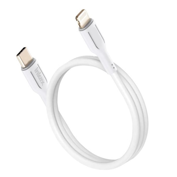iPhone USB C -kaapeli Lightning 27W Nopean Latauksen Inkax Valkoinen Vit