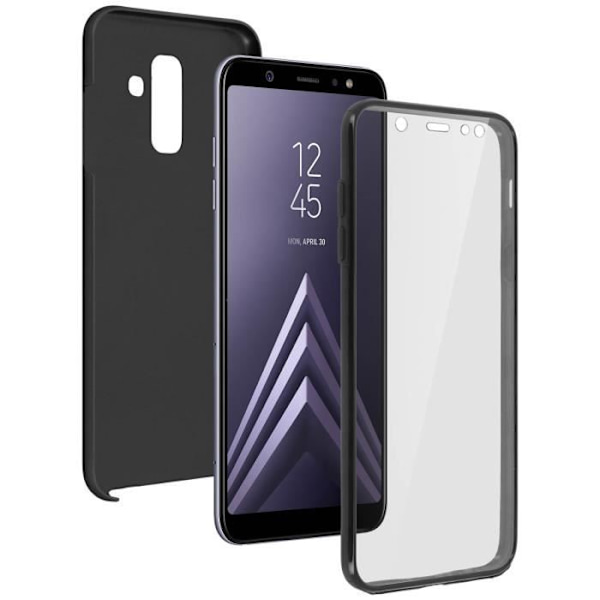 Suojaava kuori - AVIZAR - Galaxy A6 Plus - Silikoni - Polykarbonaatti - Ultrakevyt Svart