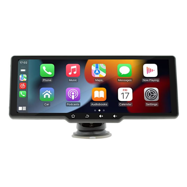 9,38" Touchscreen CarPlay og Android Auto Bilradio Sort