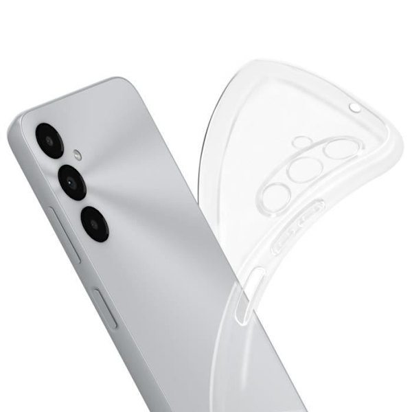 Fodral till Samsung Galaxy A05s - AVIZAR - Tunn Lätt genomskinlig design - Halvstyv - Syntet - Blandad Transparent