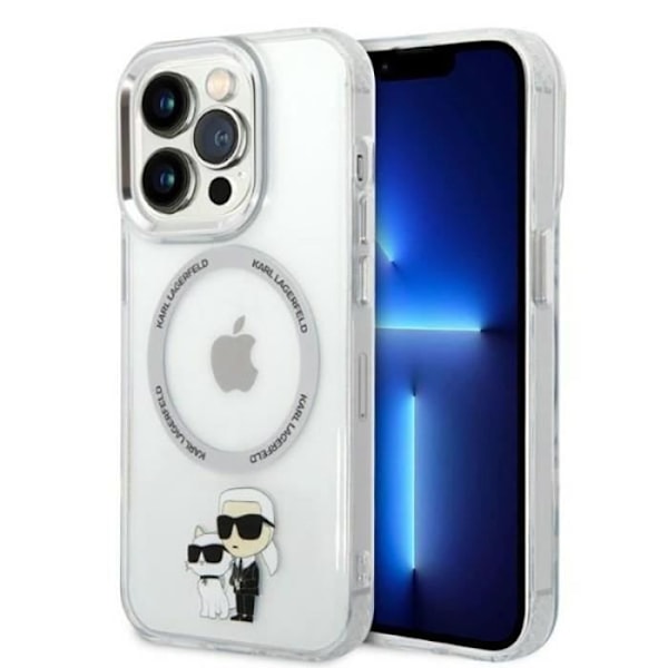 Karl Lagerfeld IML NFT Karl -amp Choupette MagSafe - Kotelo iPhone 14 Prolle (kirkas) - 3666339087623