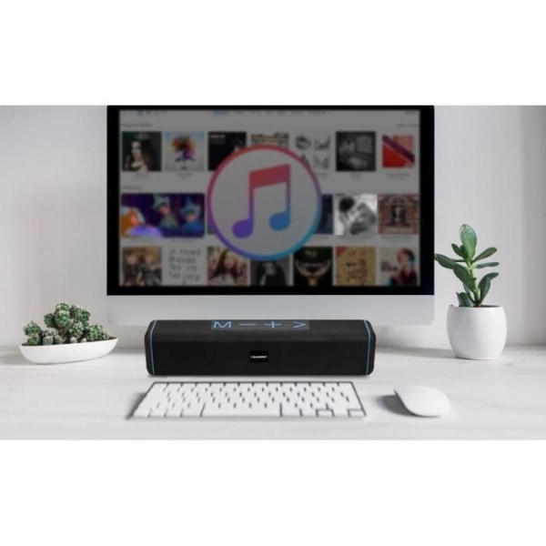 10 W Bluetooth-yhteensopiva soundbar, FM-radio, muistikortinlukija - BLP9940-133 - Musta