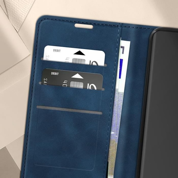 Kotelo Redmi Note 13 Pro Plus -puhelimelle - AVIZAR - Pehmeä kansi - Sininen - Videotuki - Lompakko Blå