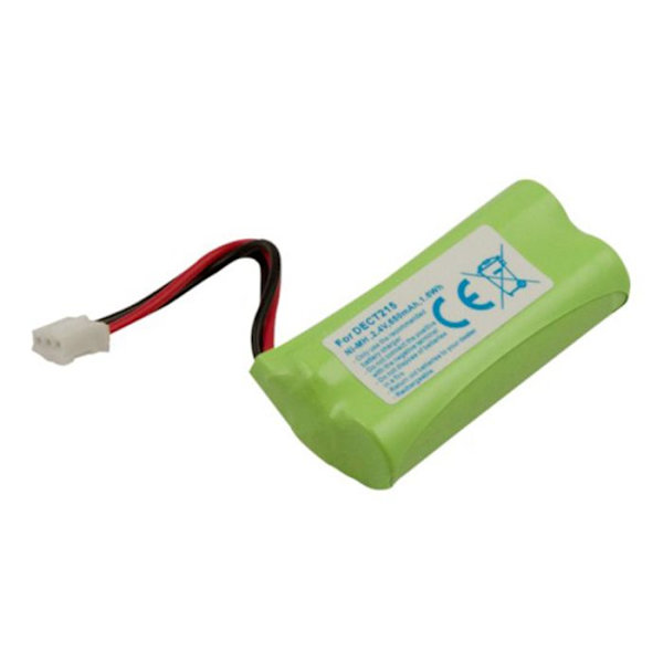 Batteri för Telefon Philips DECT 215 Trio / Kala 300 NiMH 2.4V 650mAh 1.6Wh Grön Grön