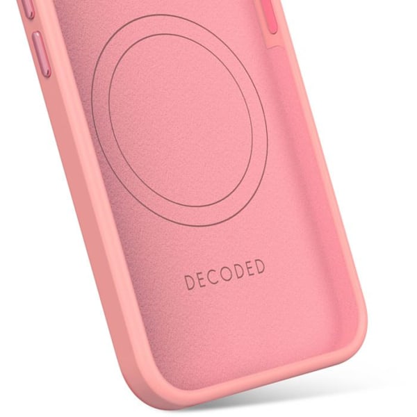 Coque pour iPhone 16e MagSafe Antimicrobe Soft Touch Decoded Rose Poudré Rosa
