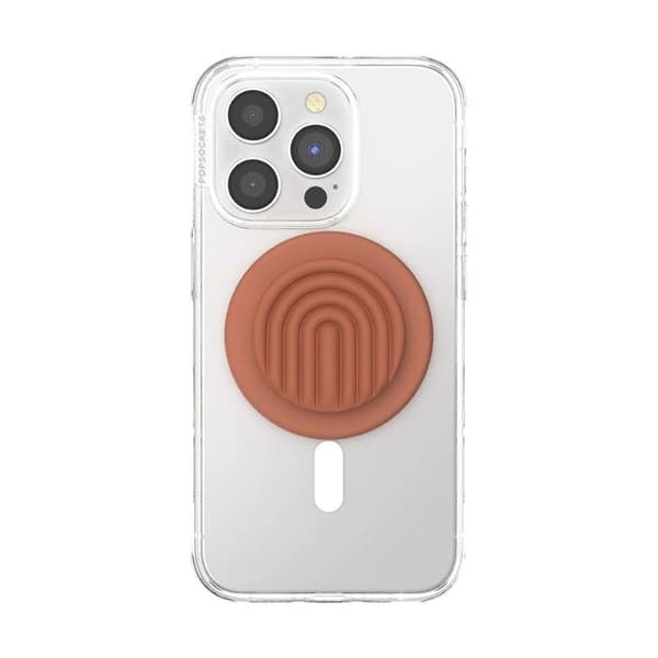Support PopOut MagSafe til Smartphone Collection Curves PopSockets Lys Brun brun