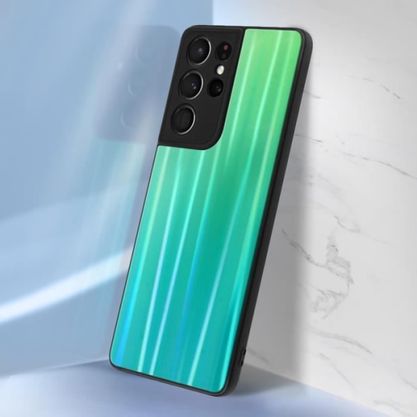 Coque - Samsung - Galaxy S21 Ultra - Holografisk - Blank - Letvægtig Grön