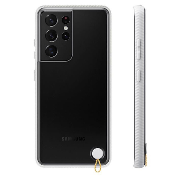 Coque - Samsung - S21 Ultra - Stødabsorberende - Forstærket - Hvid Vit