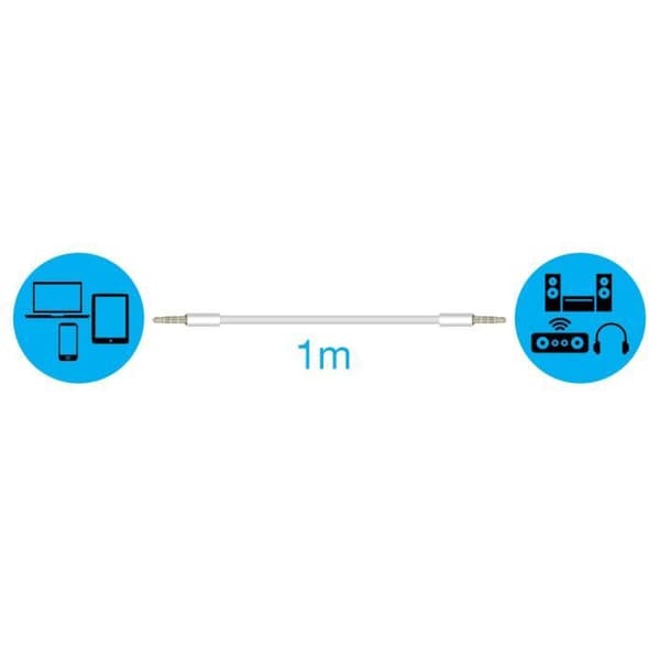 USB-C-adapter - Hvid - Micro USB hun - Opladning - Synchronisering - Praktisk