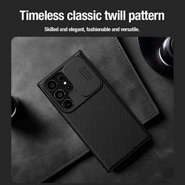 Coque til Samsung Galaxy S24 Ultra Hård Magnetisk CamShield PRO Nillkin Sort Svart