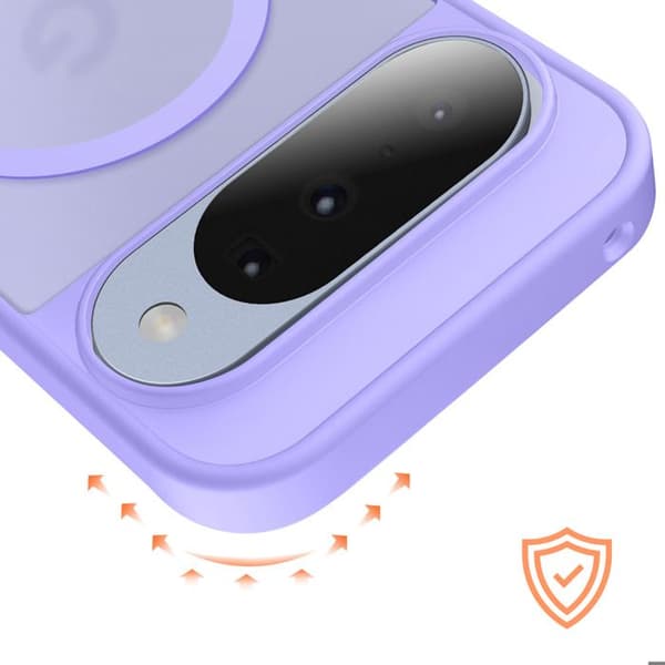 Coque - AVIZAR - Pixelsnap - Google Pixel 10 / 10 Pro - Blød Lilla - Stødbeskyttelse Violett