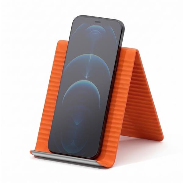 Universal fleksibel skrivebordsstøtte til telefon og tablet orange Apelsin