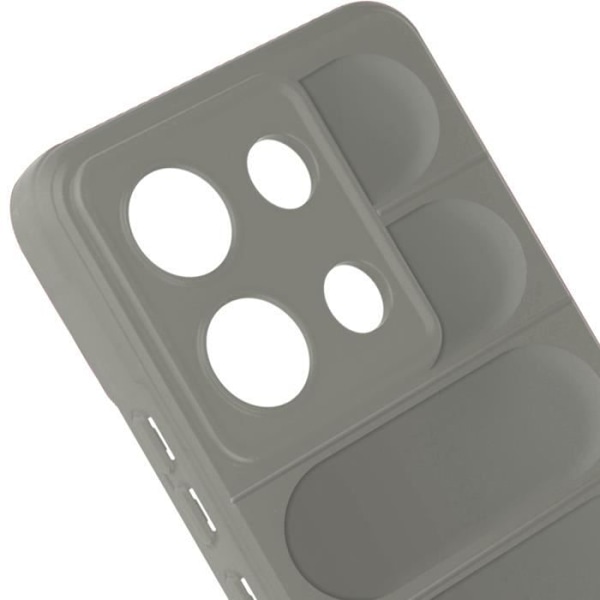 Fodral till Xiaomi Redmi Note 13 4G - AVIZAR - Mjuk silikon - Halkfri design grå Grå
