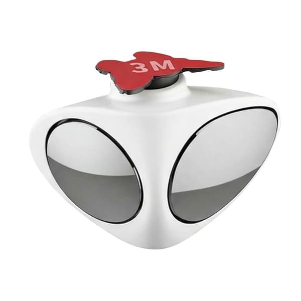 Spegel Bil Extra Dubbel Vision Höger Justerbar 360° Vit / Grå