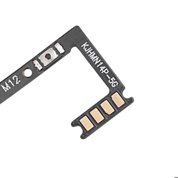 Strøm- og lydknap flexkabel til Redmi Note 14 Pro 5G Sort Svart