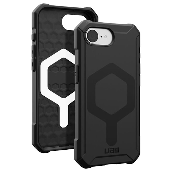 Coque för iPhone 16e Honungscomb Translucent Essential Armor UAG Svart Svart