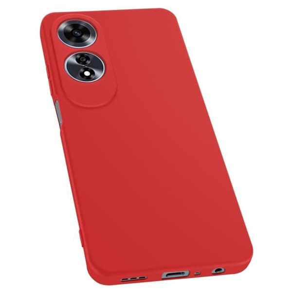 Coque för Oppo A60 Semi-hård Soft-touch Anti-fläckar Röd Röd