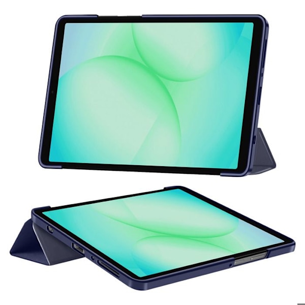 Klapskede til Galaxy Tab A11 med Multi-vinkel Støtte og Auto-Vågn Tech Protect Mørkeblå Blå