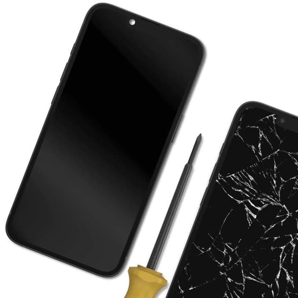 Skærm til iPhone 16e - AVIZAR - Hard OLED - Sort - Kompatibel med Face ID - Klar til montering Svart