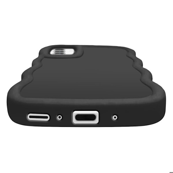 Coque til Samsung Galaxy S23 FE Silikone Stødabsorberende serie Candy Sort Svart