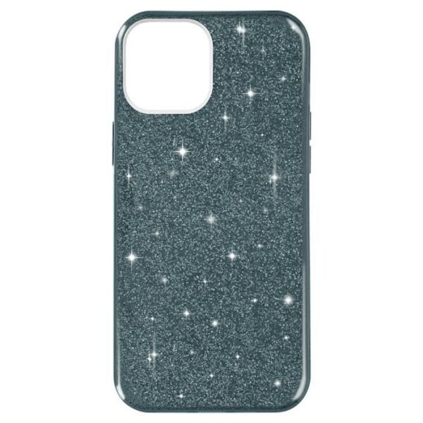 iPhone 14 Skyddsfodral - AVIZAR - Avtagbart glitter - Halvstyvt silikon - Blå Blå