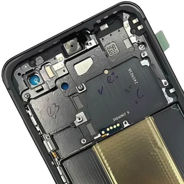 Central Chassis - SAMSUNG - Galaxy S24 FE - Original - Sort - Service Pack Svart