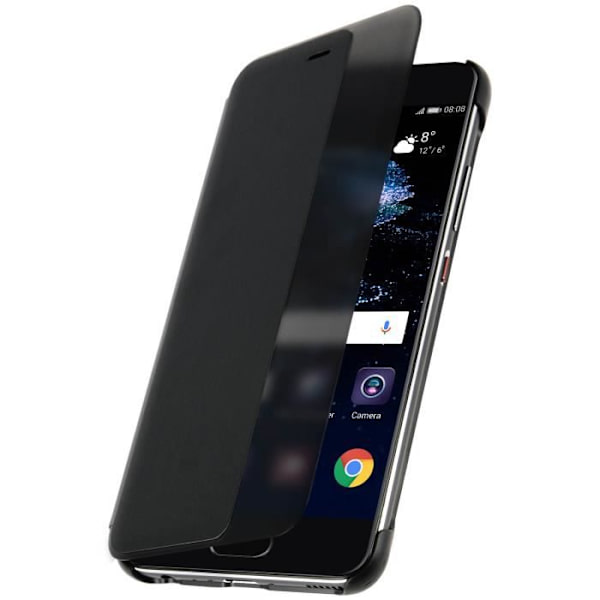 Etui Huawei P10 - AVIZAR - Housse Protection Smart View - Sort - Stiftäske - Klap Svart