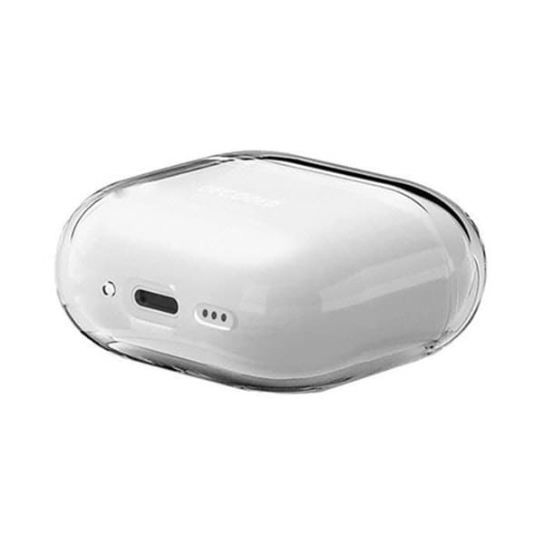 Coque til AirPods 4 - Decoded - Transparent - Stødabsorberende silikone - LED-indikator - Polycarbonat Transparent