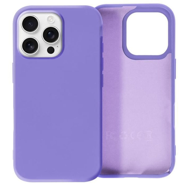 Coque för iPhone 16 Pro Max Semi-rigid Soft-touch Anti-spår Lila Lila
