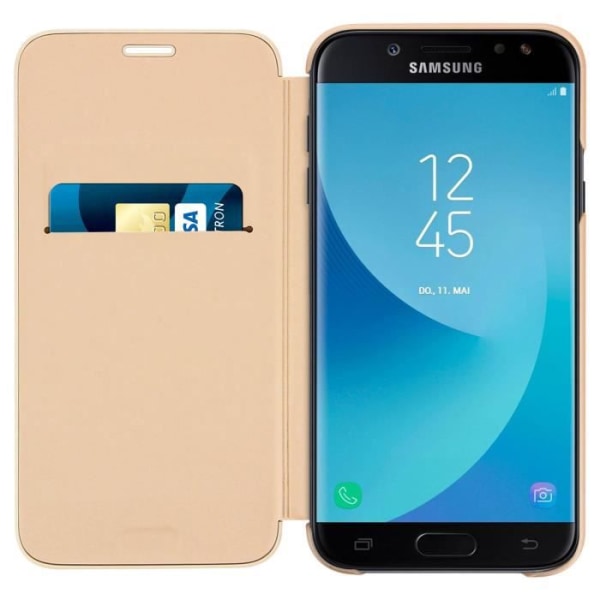 Samsung Tegnebog Cover Galaxy J7 2017 Original Cover Cover Tegnebog Guld