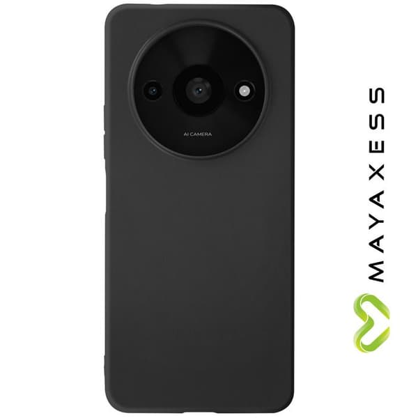 Coque - MAYAXESS - Xiaomi Redmi A3 - Silikone Blød - Beskyttelse mod ridser - Sort Svart