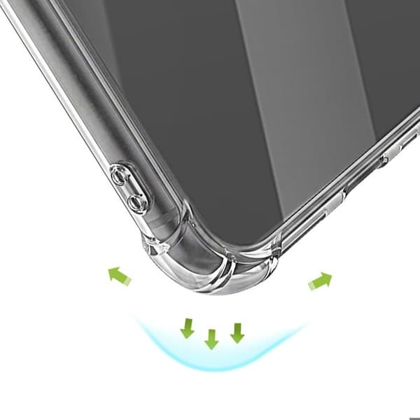iPhone 16e Cover Stødabsorberende med Forstærkede Hjørner Mayaxess Gennemsigtig Vit