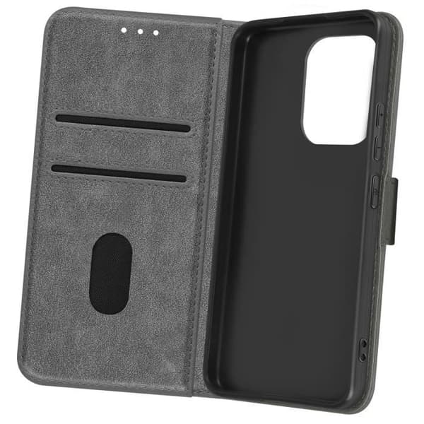 Etui til Xiaomi Redmi Note 13 4G - AVIZAR - Pung og videoholder - Grå Grå