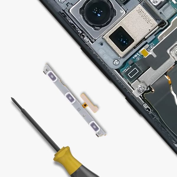 Strøm- og lydknap flekskabel til Samsung Galaxy Note 20 Ultra Grå Grå