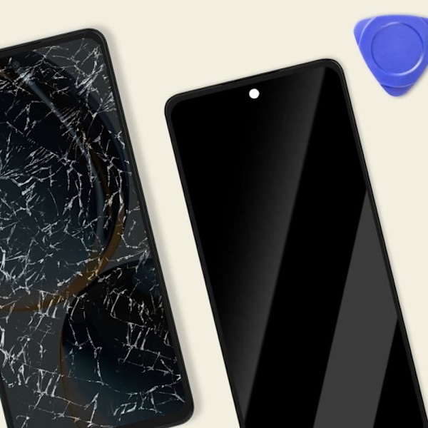 LCD-skærm + Berøringsglas AVIZAR til OnePlus Nord CE 3 Lite - Sort - Hærdet glas - Foranmonteret på chassis Svart