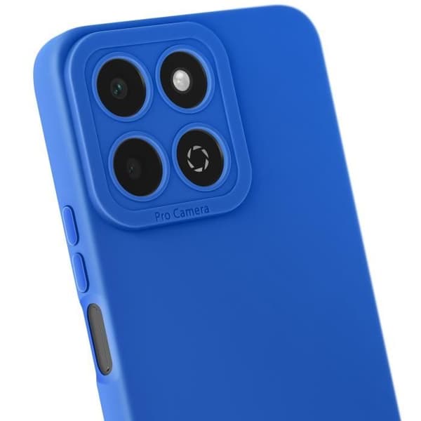 Coque - Honor - 200 Smart - Mjuk Silikon - Repellerande - Skyddad Kamerablock Blå