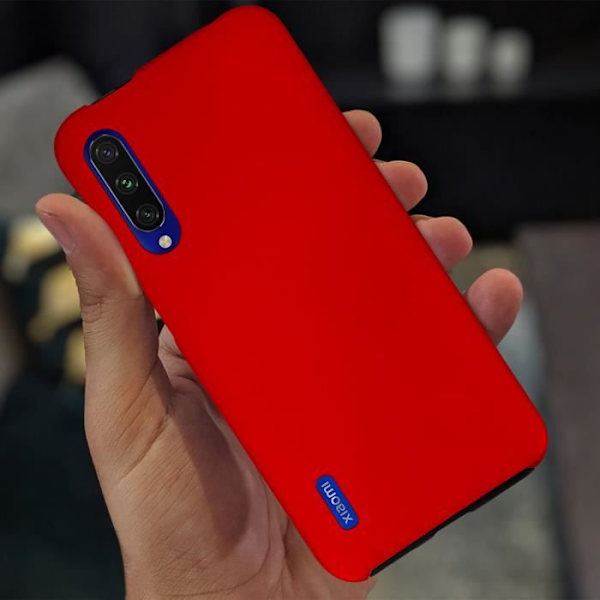Skyddsskal - AVIZAR - Xiaomi Mi A3 - Hård baksida - Mjuk framsida - Röd Röd